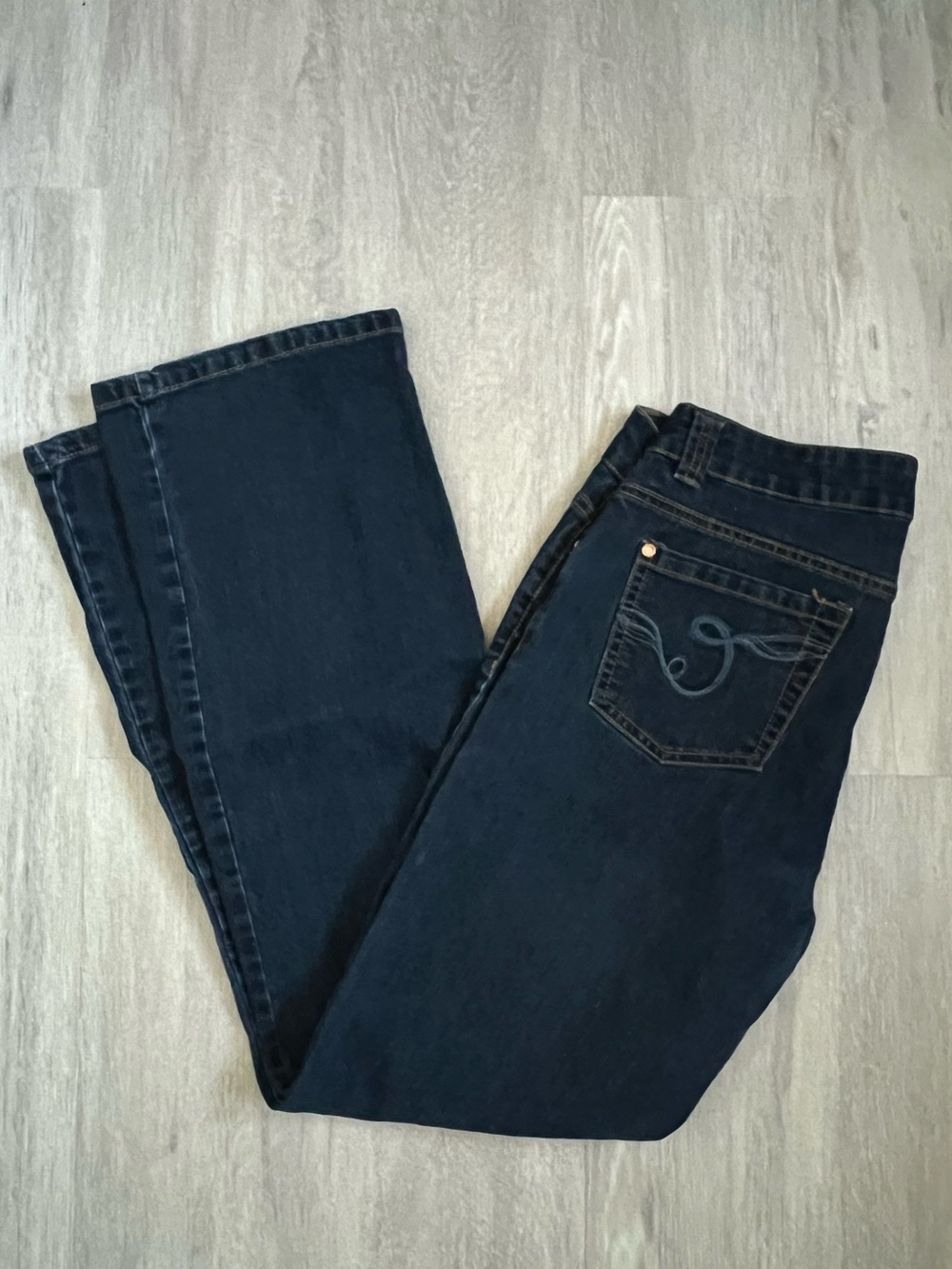 Coupe Blue Perfect Fit Classic Rise Flare Tummy control denim Jean 8